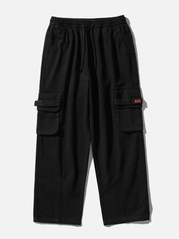 Ellesey - Embroidered Patch Multi-Pocket Cargo Pants- Streetwear Fashion - ellesey.com