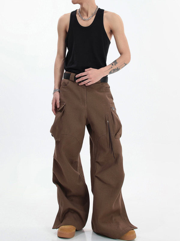 Ellesey - Vintage Loose High Waist Pants- Streetwear Fashion - ellesey.com