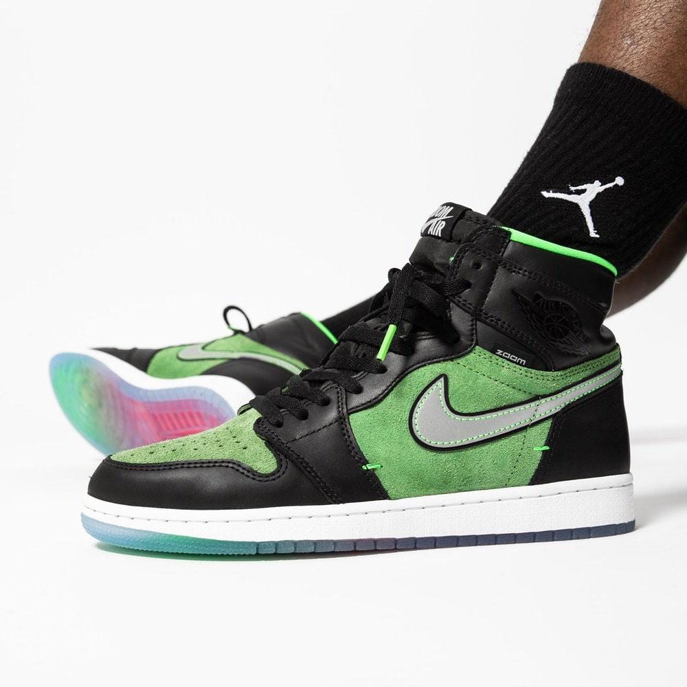 Air Jordan 1 High Zoom 'Rage Green'- Streetwear Fashion - ellesey.com