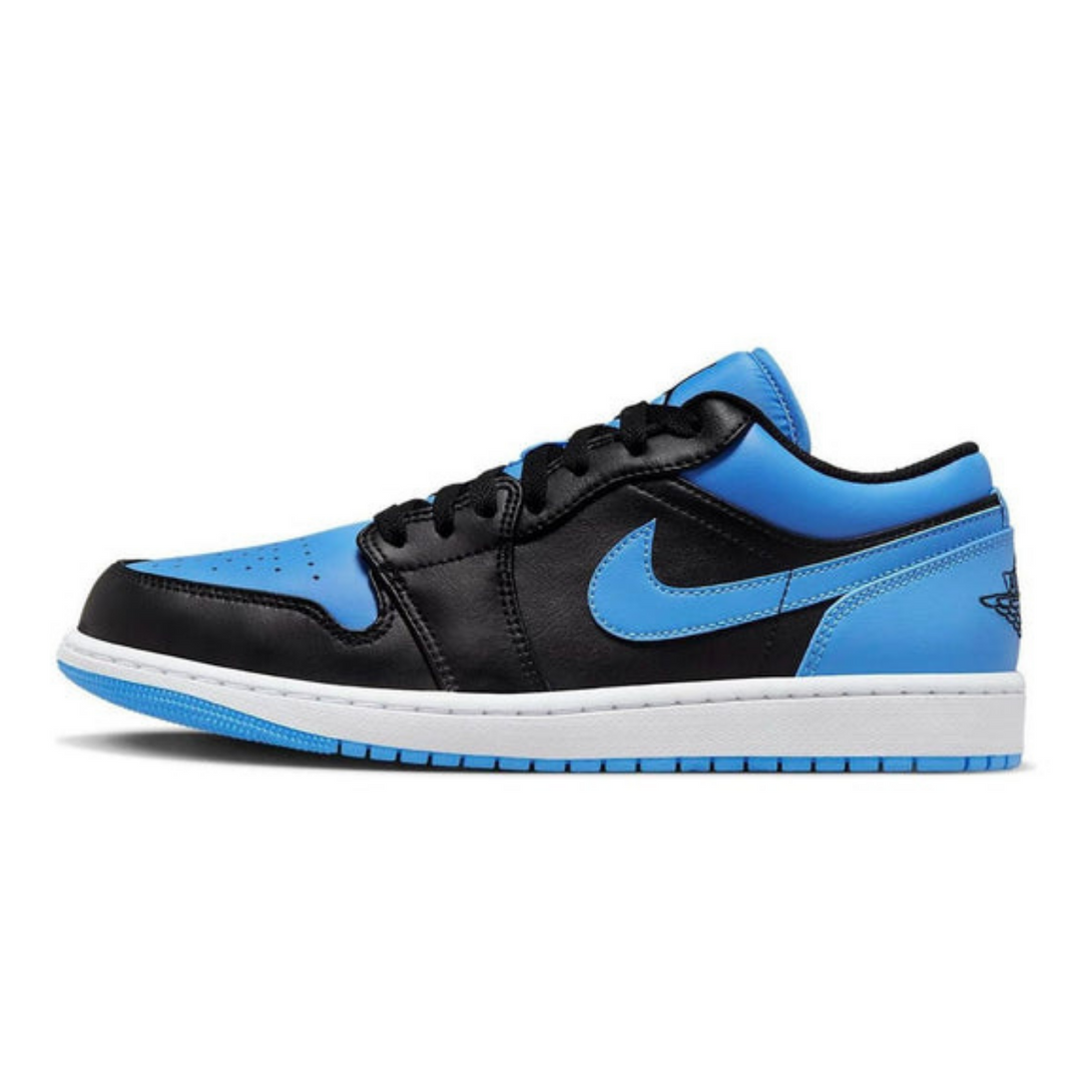 Air Jordan 1 Low 'Black University Blue'- Streetwear Fashion - ellesey.com