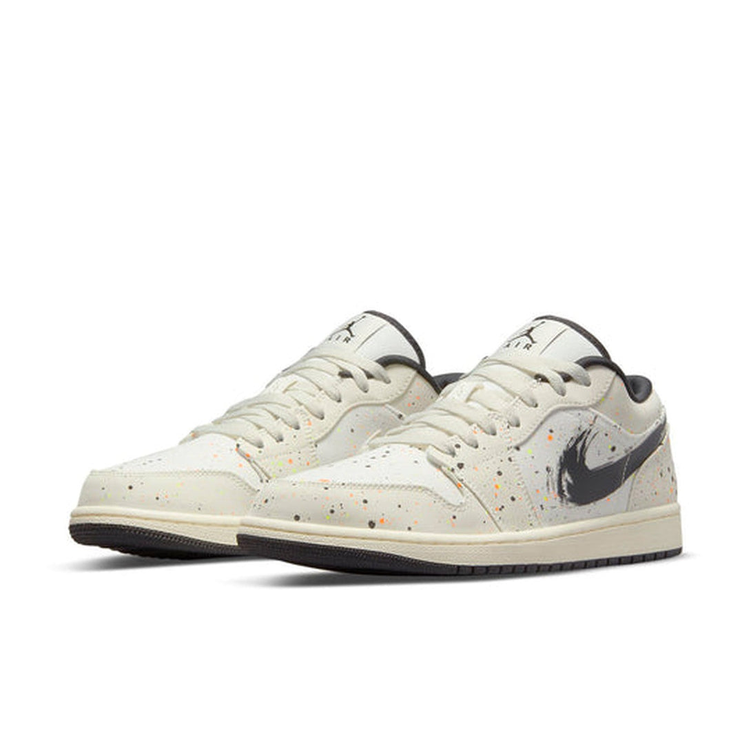 Air Jordan 1 Low 'Brushstroke Swoosh - Paint Splatter'- Streetwear Fashion - ellesey.com