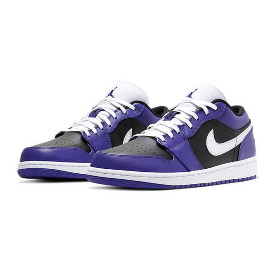 Air Jordan 1 Low 'Court Purple Black'- Streetwear Fashion - ellesey.com