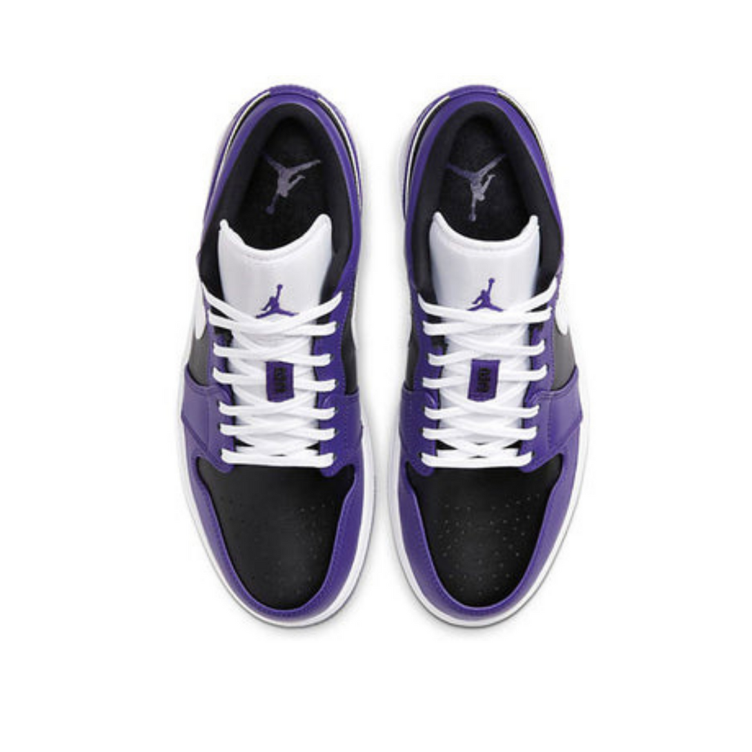 Air Jordan 1 Low 'Court Purple Black'- Streetwear Fashion - ellesey.com