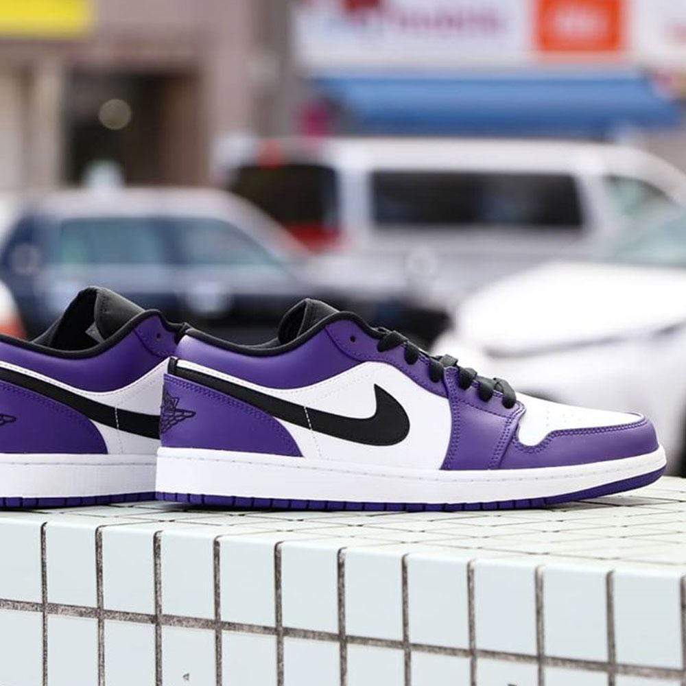 Air Jordan 1 Low 'Court Purple'- Streetwear Fashion - ellesey.com