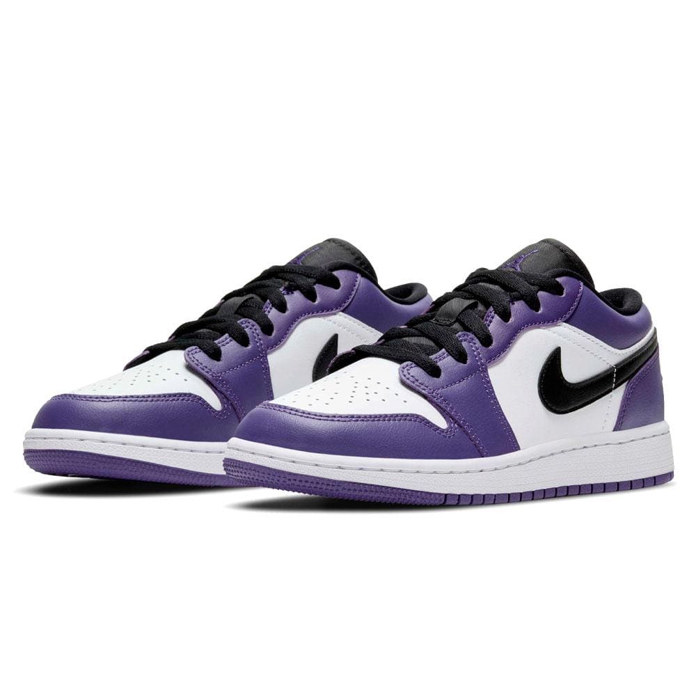 Air Jordan 1 Low GS "Court Purple White"- Streetwear Fashion - ellesey.com