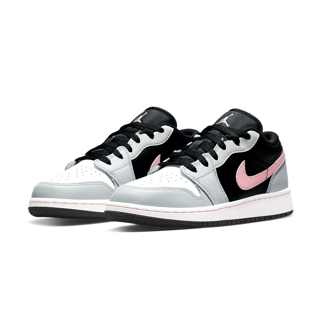 Air Jordan 1 Low GS 'Grey Fog Bleached Coral'- Streetwear Fashion - ellesey.com