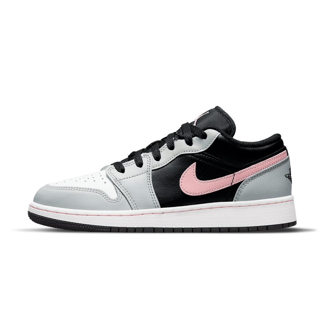 Air Jordan 1 Low GS 'Grey Fog Bleached Coral'- Streetwear Fashion - ellesey.com