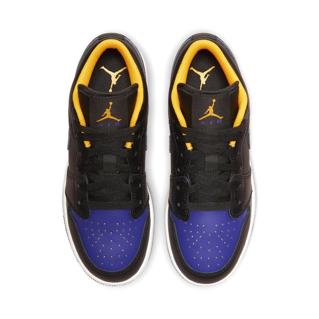 Air Jordan 1 Low GS 'Lakers'- Streetwear Fashion - ellesey.com