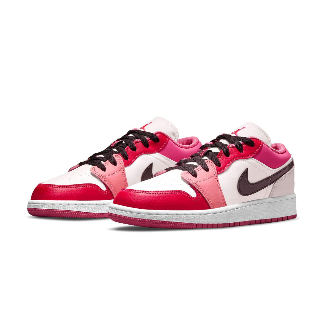 Air Jordan 1 Low GS 'Pink Black'- Streetwear Fashion - ellesey.com