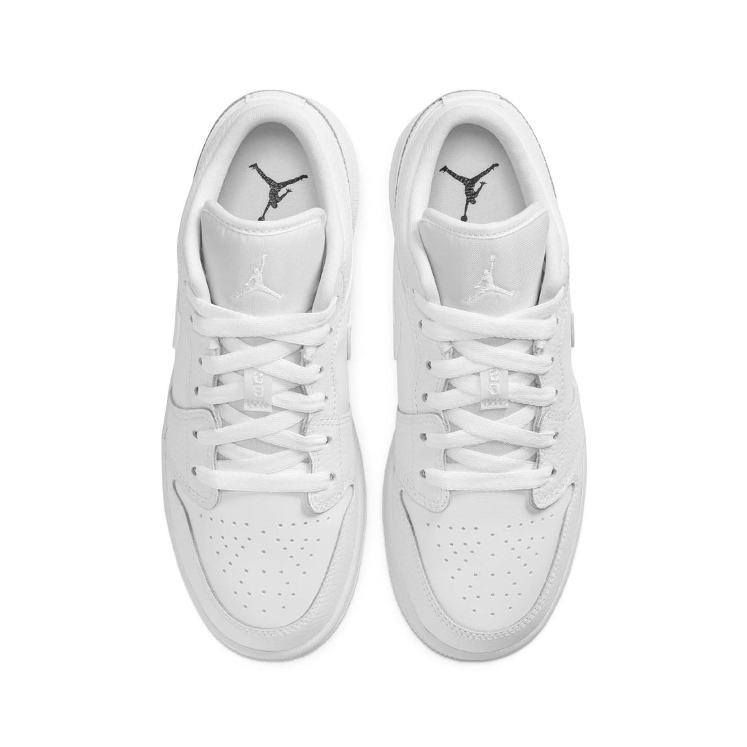 Air Jordan 1 Low GS 'Triple White'- Streetwear Fashion - ellesey.com