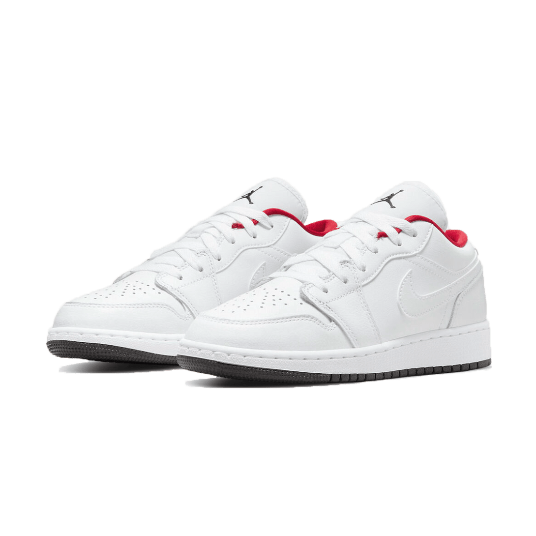 Air Jordan 1 Low GS White Black Infrared- Streetwear Fashion - ellesey.com