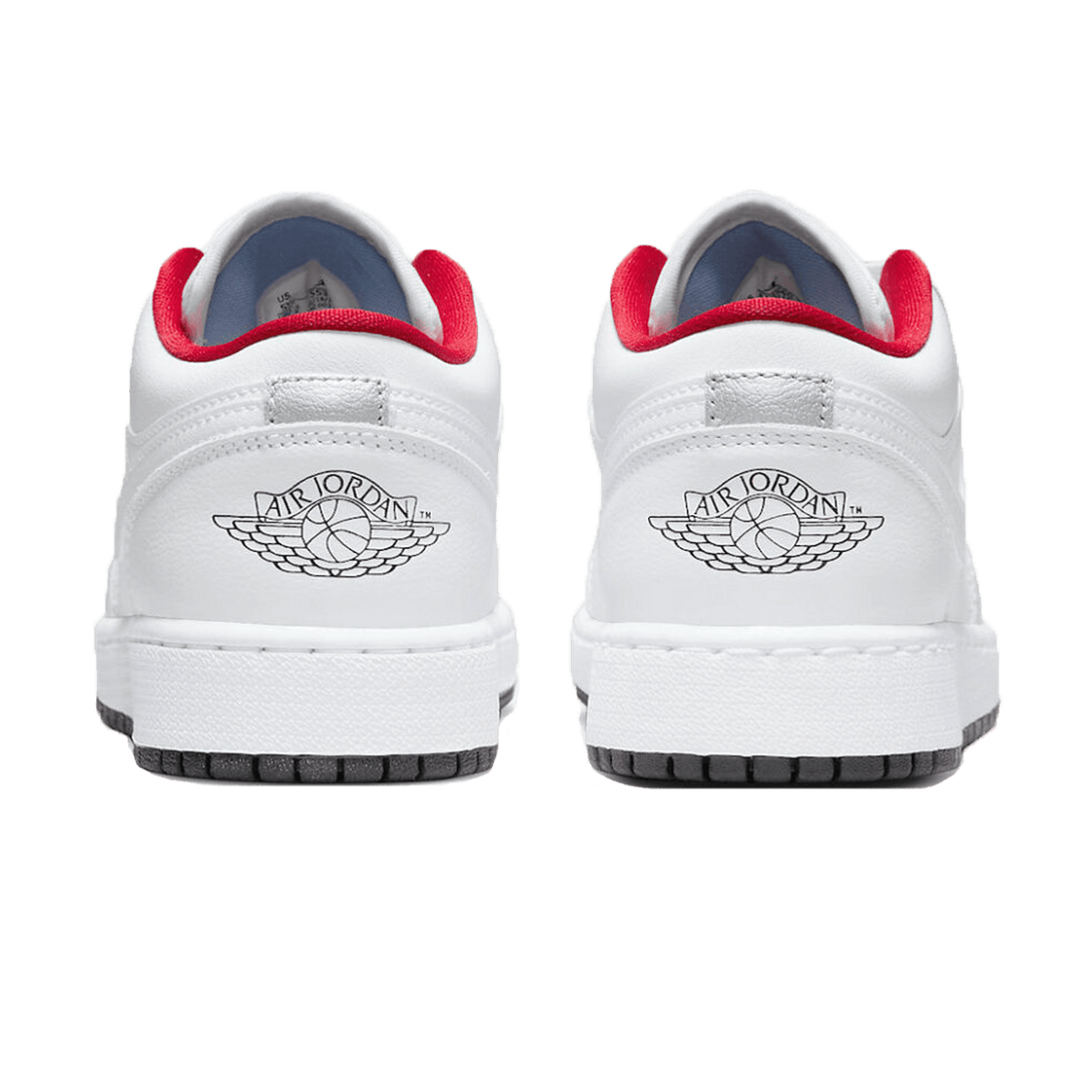 Air Jordan 1 Low GS White Black Infrared- Streetwear Fashion - ellesey.com