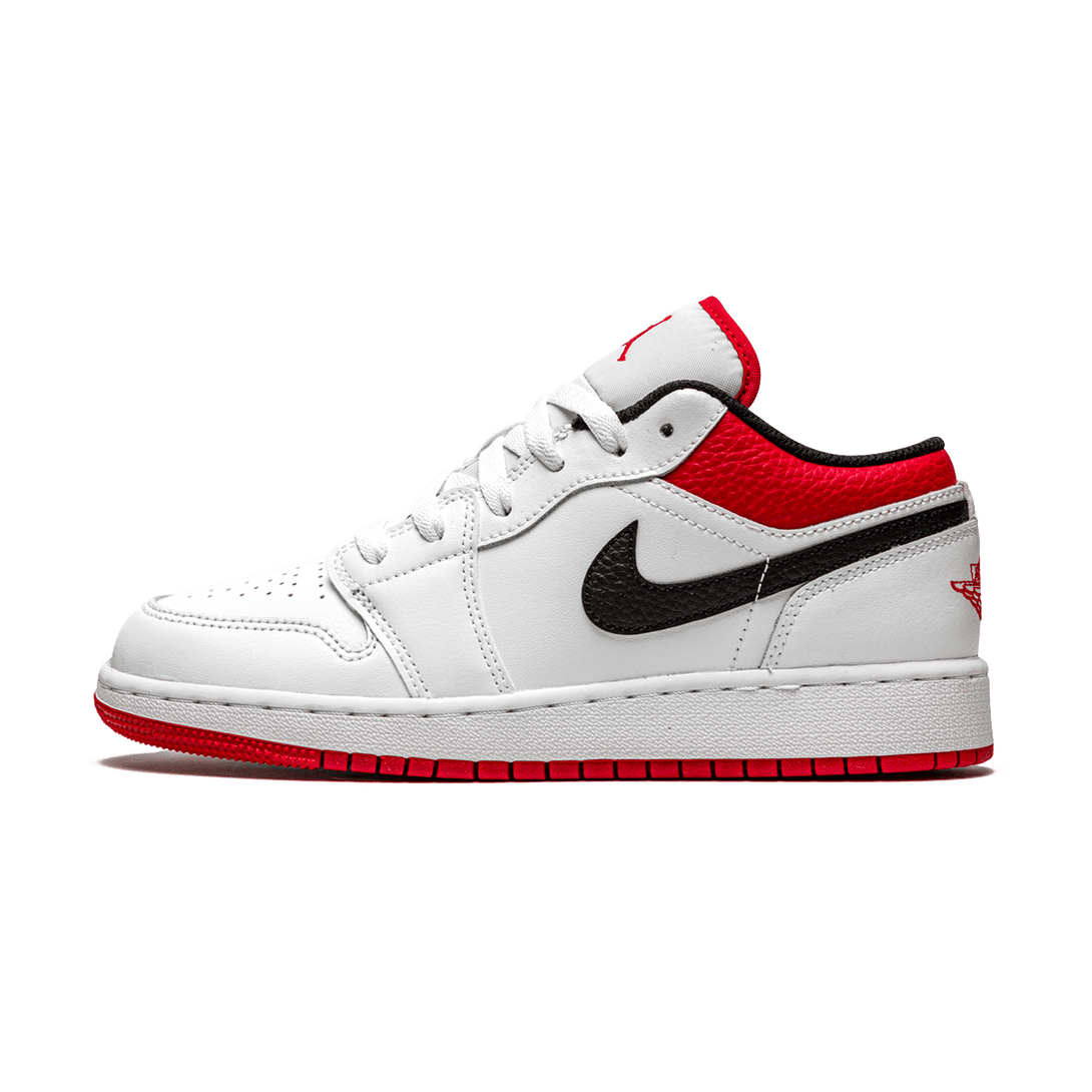 Air Jordan 1 Low GS 'White Gym Red'- Streetwear Fashion - ellesey.com