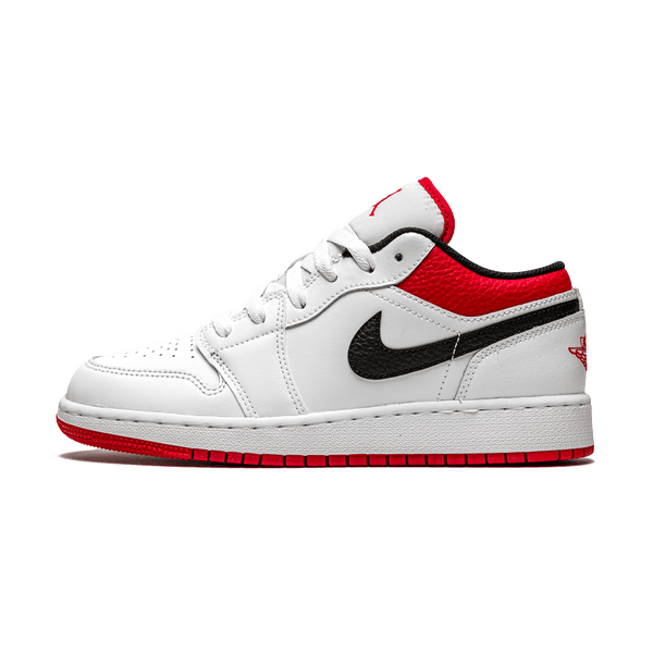 Air Jordan 1 Low GS 'White Gym Red'- Streetwear Fashion - ellesey.com