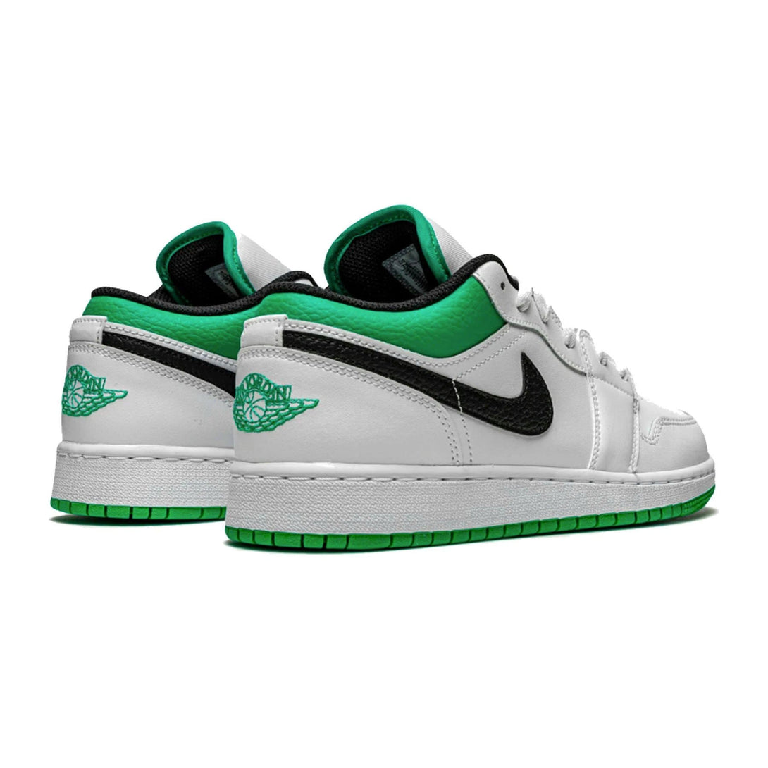 Air Jordan 1 Low GS 'White Lucky Green'- Streetwear Fashion - ellesey.com