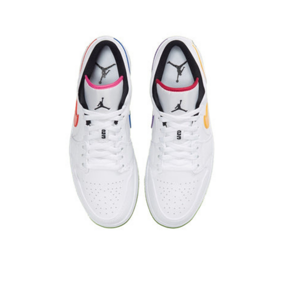 Air Jordan 1 Low 'Multi-Color Swoosh'- Streetwear Fashion - ellesey.com