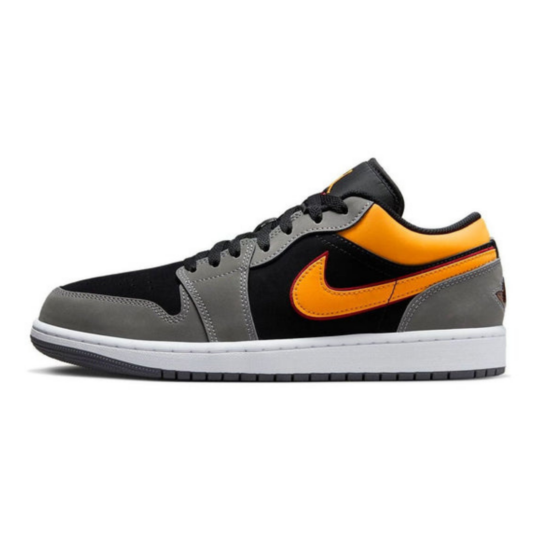 Air Jordan 1 Low SE 'Black Graphite Vivid Orange'- Streetwear Fashion - ellesey.com