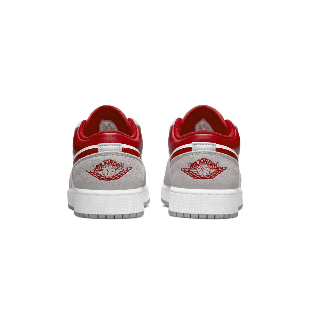 Air Jordan 1 Low SE GS 'Light Smoke Grey Gym Red'- Streetwear Fashion - ellesey.com