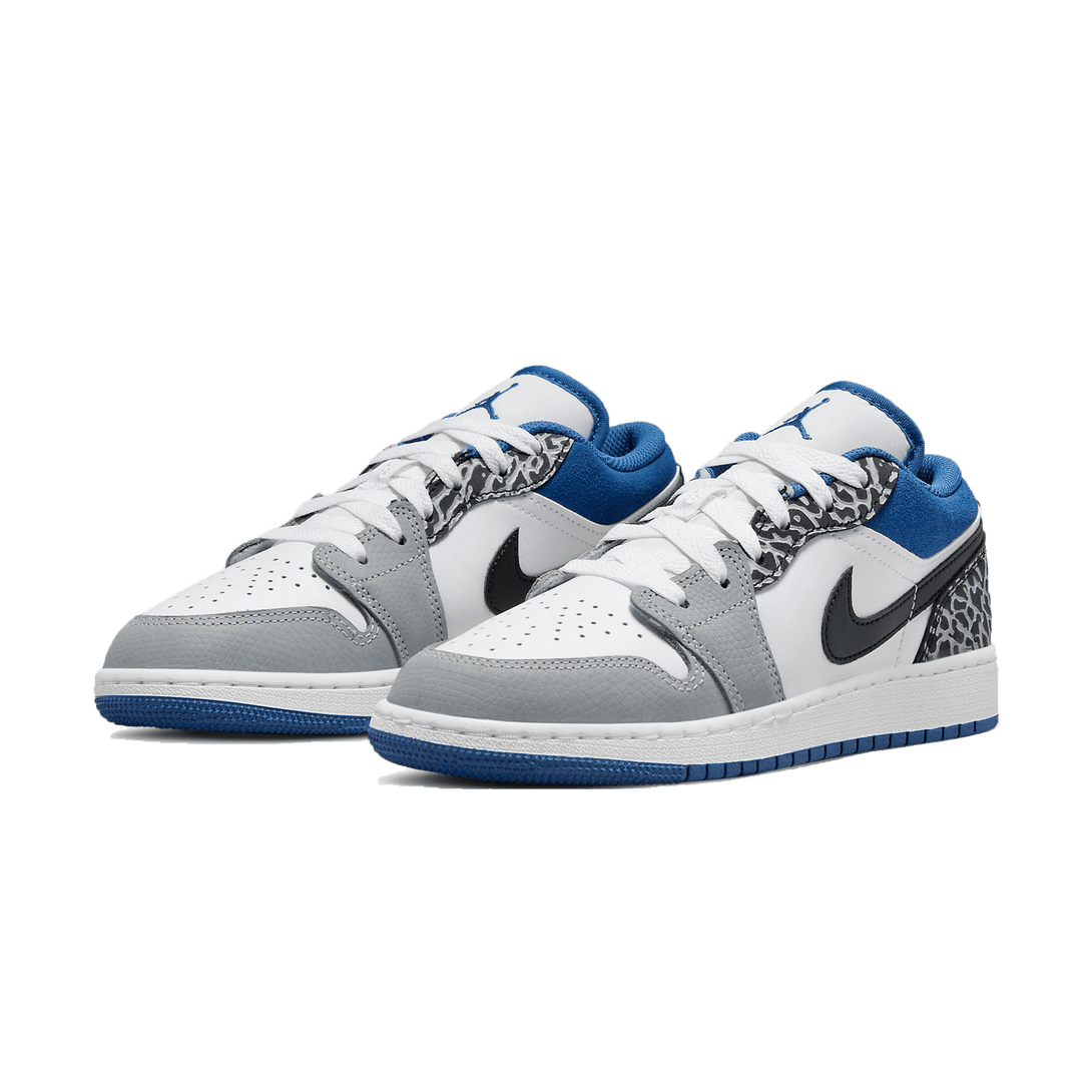 Air Jordan 1 Low SE GS 'True Blue'- Streetwear Fashion - ellesey.com