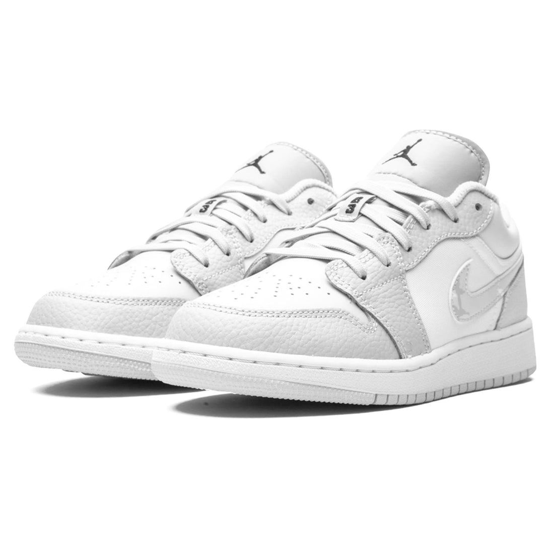 Air Jordan 1 Low SE GS 'White Camo'- Streetwear Fashion - ellesey.com