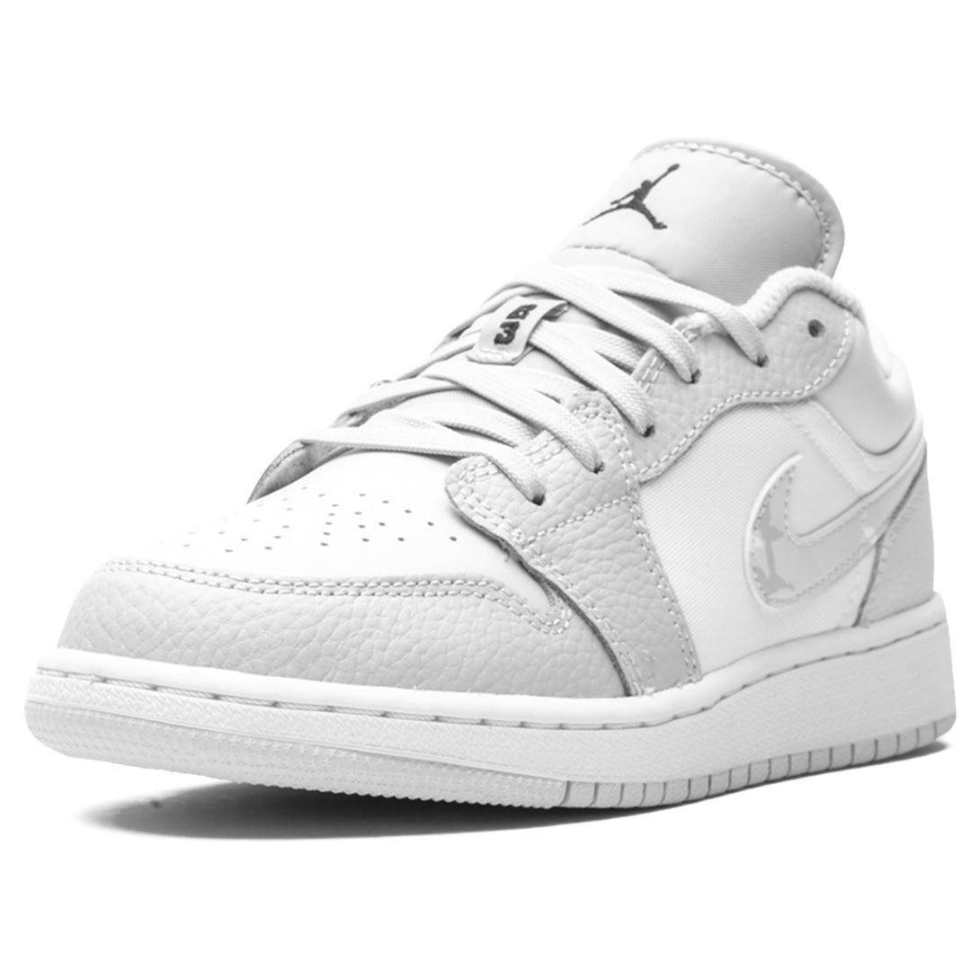 Air Jordan 1 Low SE GS 'White Camo'- Streetwear Fashion - ellesey.com