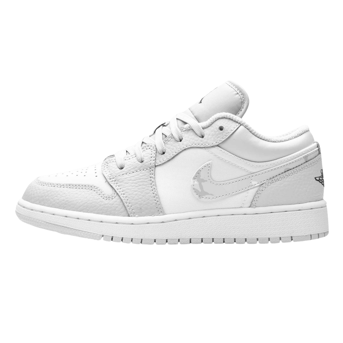 Air Jordan 1 Low SE GS 'White Camo'- Streetwear Fashion - ellesey.com