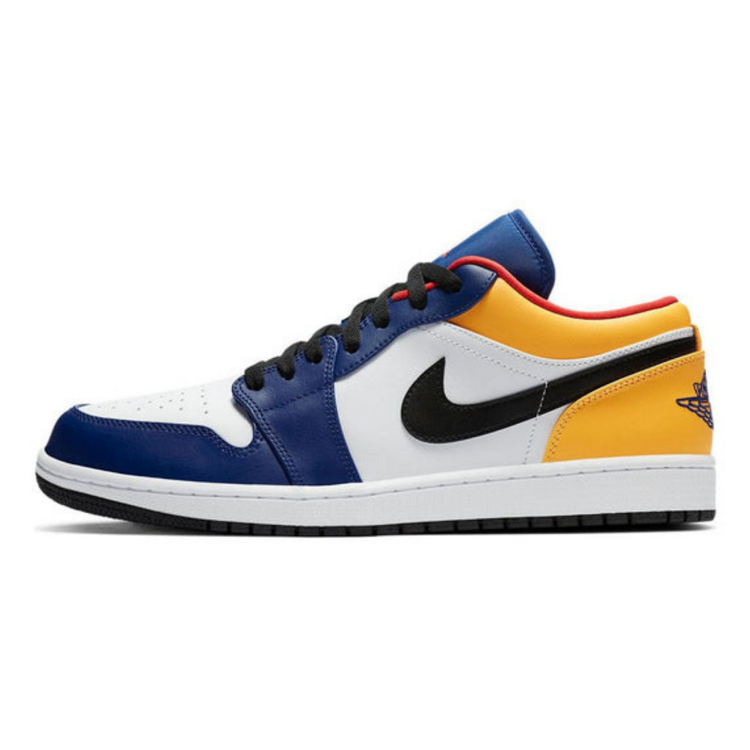 Air Jordan 1 Low 'White Deep Royal Blue'- Streetwear Fashion - ellesey.com