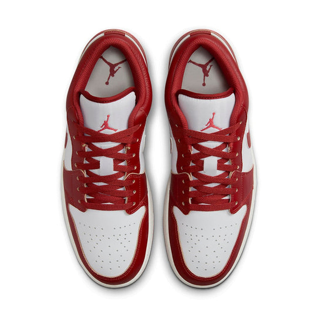 Air Jordan 1 Low 'White Dune Red'- Streetwear Fashion - ellesey.com