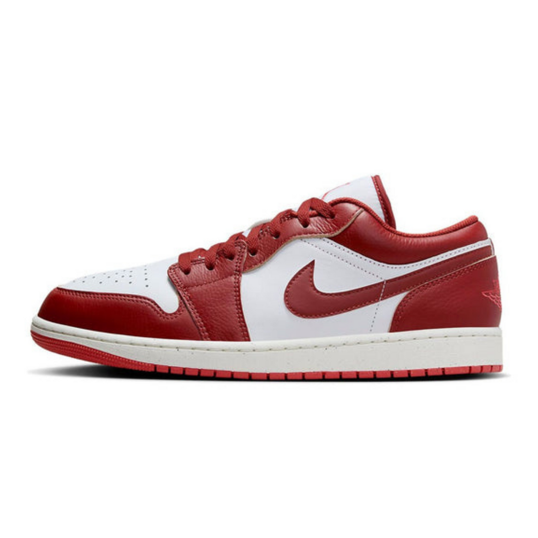 Air Jordan 1 Low 'White Dune Red'- Streetwear Fashion - ellesey.com