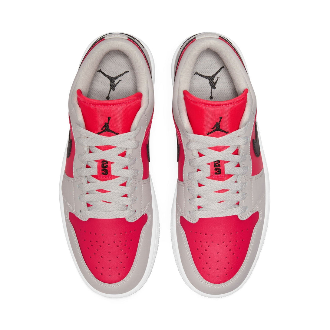 Air Jordan 1 Low Wmns 'Light Iron Ore Siren Red'- Streetwear Fashion - ellesey.com