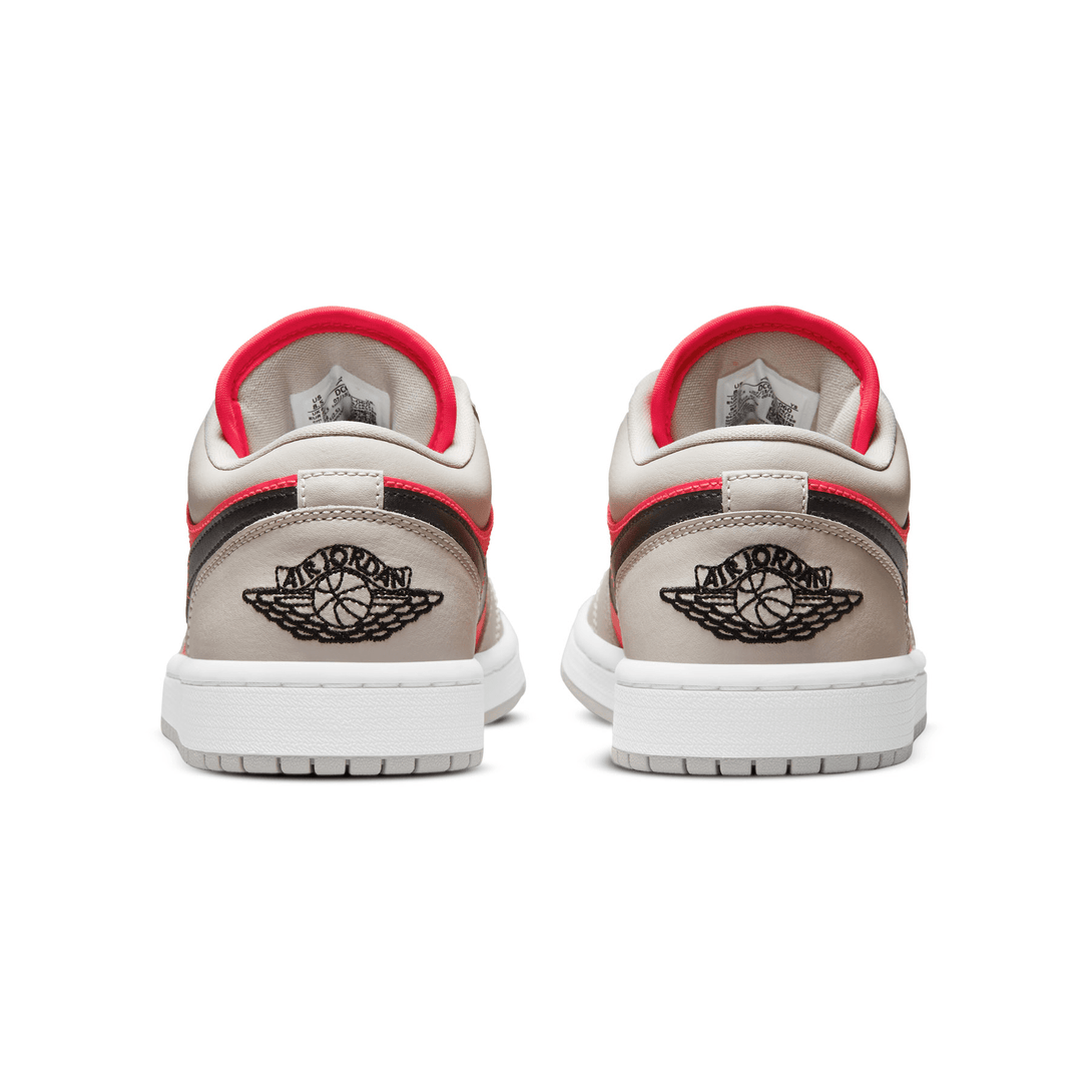 Air Jordan 1 Low Wmns 'Light Iron Ore Siren Red'- Streetwear Fashion - ellesey.com