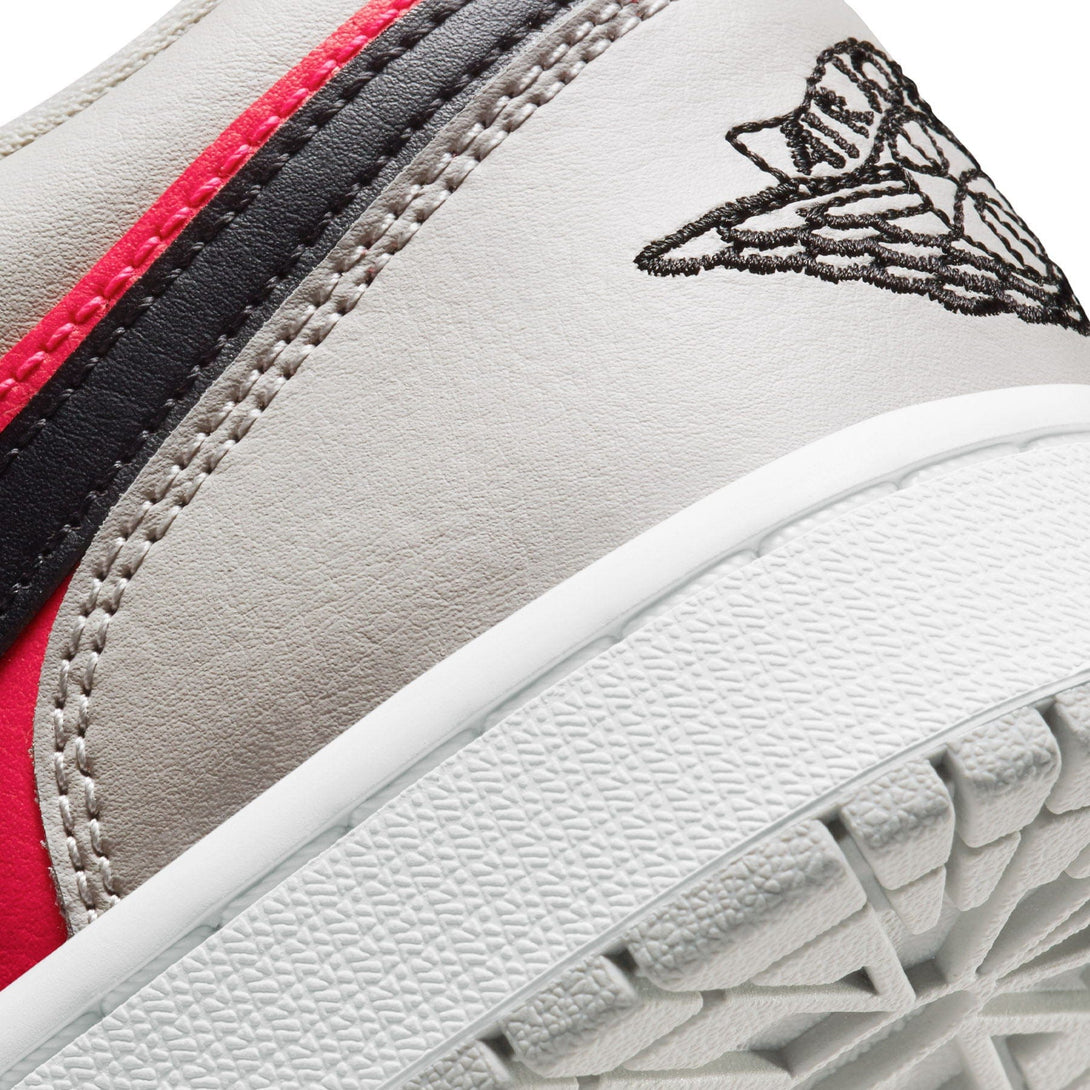 Air Jordan 1 Low Wmns 'Light Iron Ore Siren Red'- Streetwear Fashion - ellesey.com