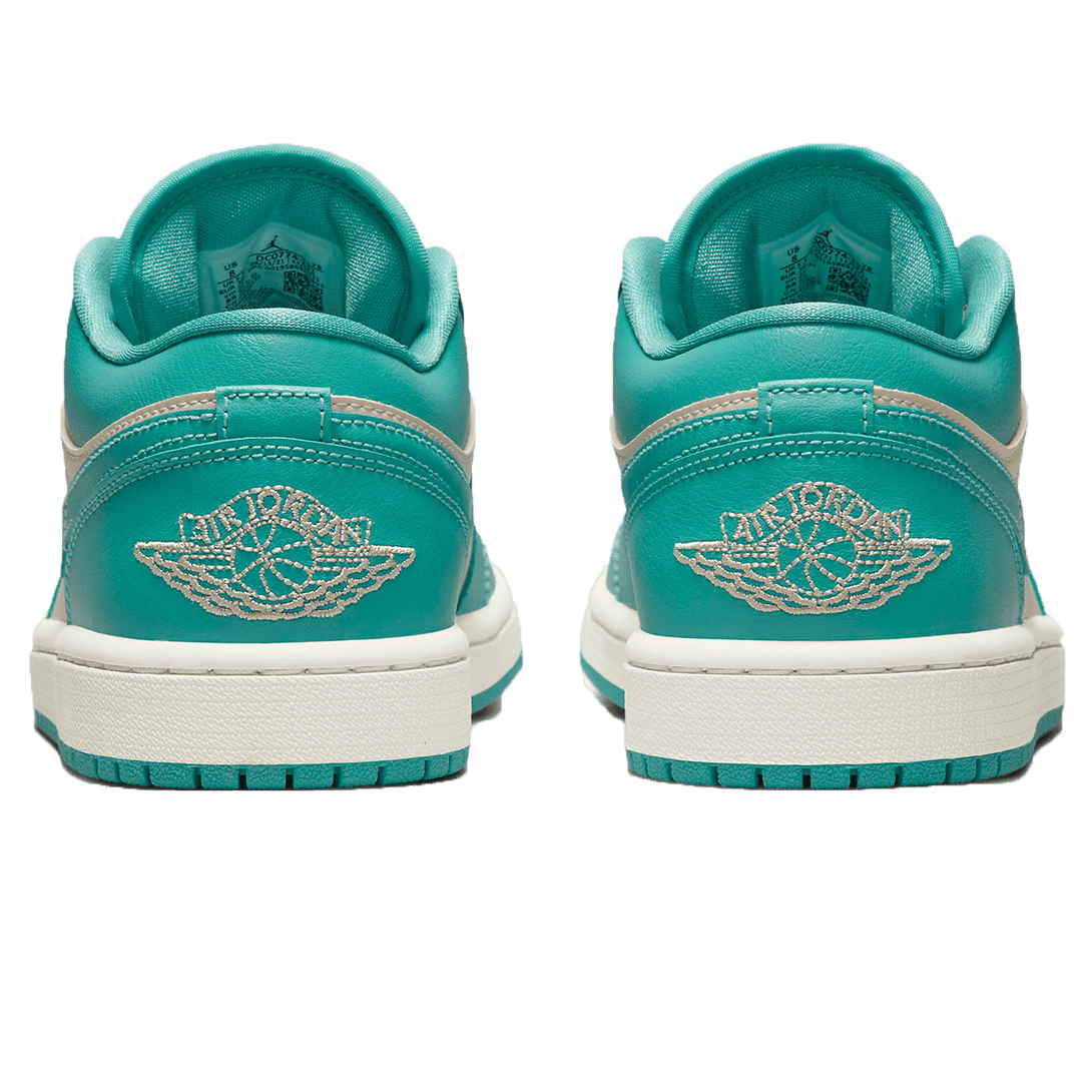 Air Jordan 1 Low Wmns 'Tropical Teal Sandy Beige'- Streetwear Fashion - ellesey.com