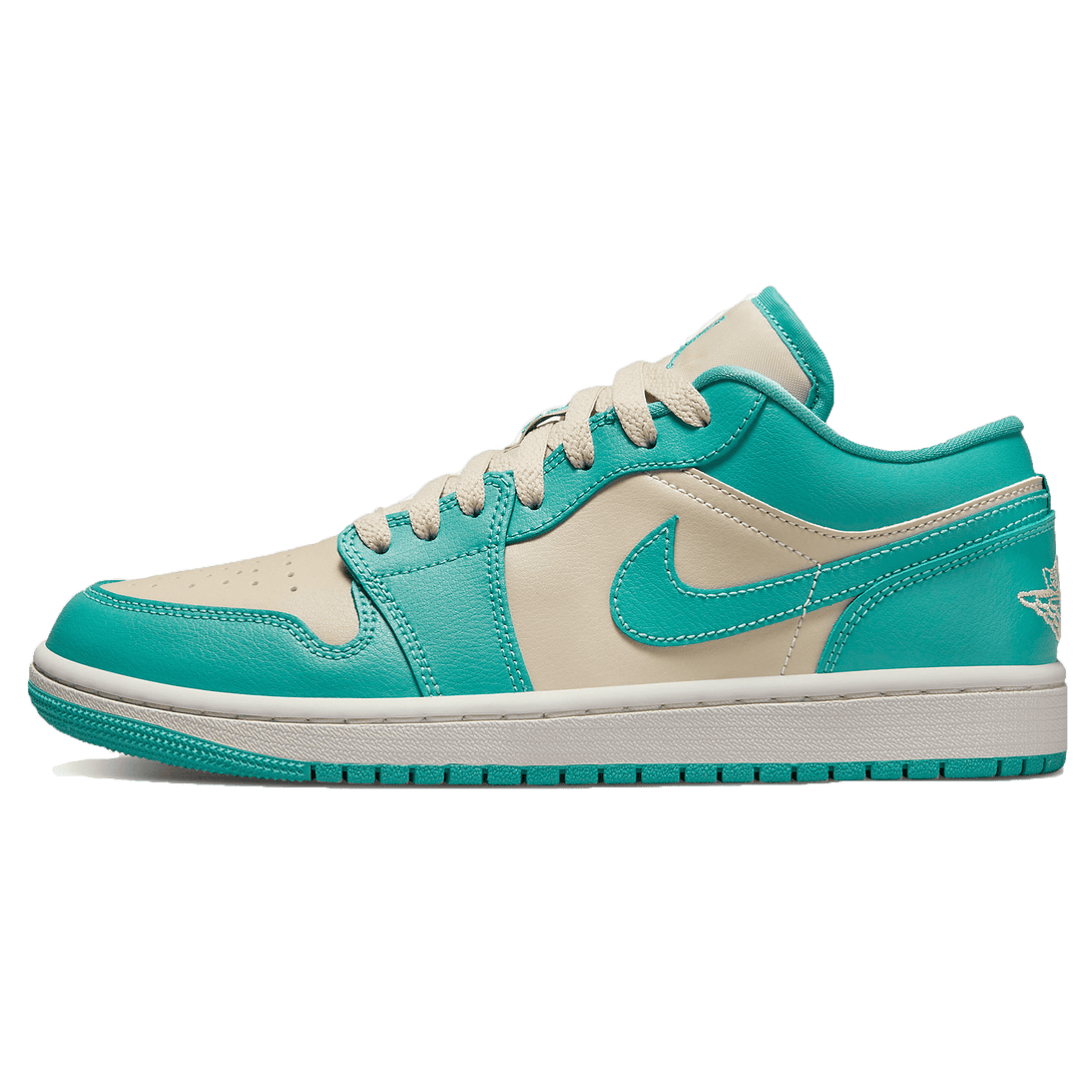 Air Jordan 1 Low Wmns 'Tropical Teal Sandy Beige'- Streetwear Fashion - ellesey.com