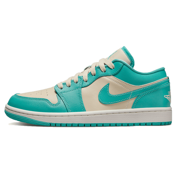 Air Jordan 1 Low Wmns 'Tropical Teal Sandy Beige'- Streetwear Fashion - ellesey.com