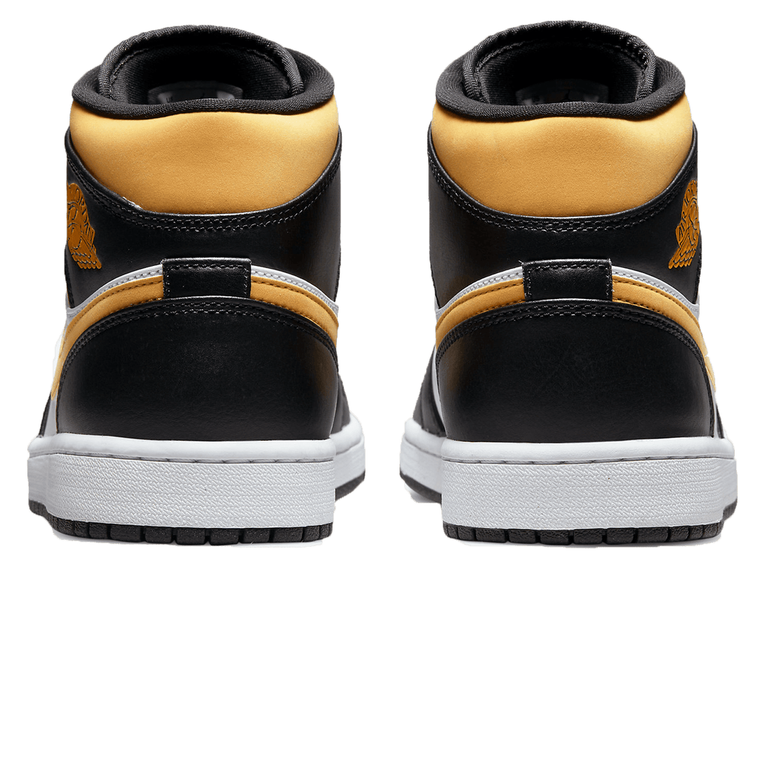 Air Jordan 1 Mid 'Black University Gold'- Streetwear Fashion - ellesey.com