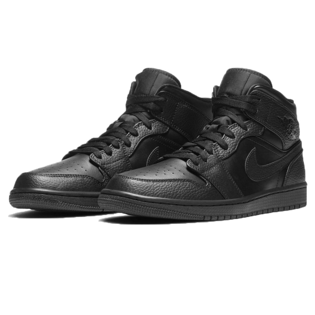 Air Jordan 1 Mid 'Black White'- Streetwear Fashion - ellesey.com