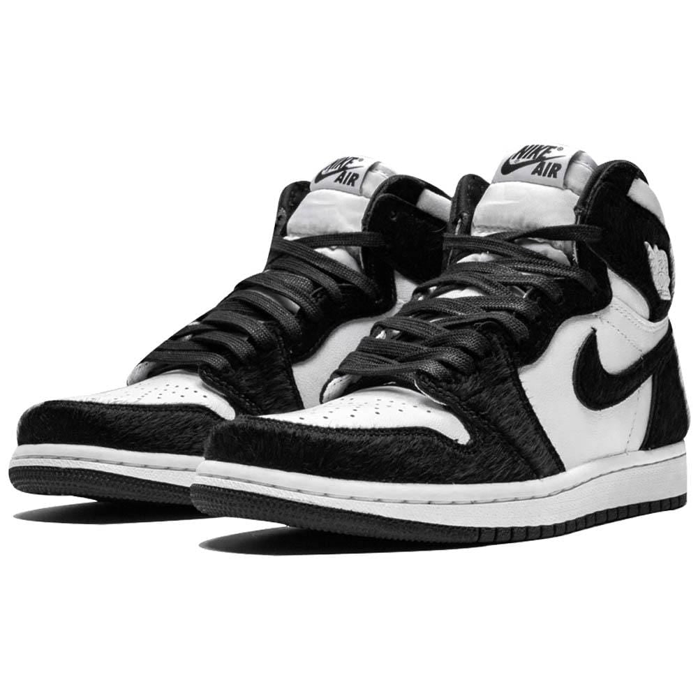 Air Jordan 1 Mid Black White Womens- Streetwear Fashion - ellesey.com