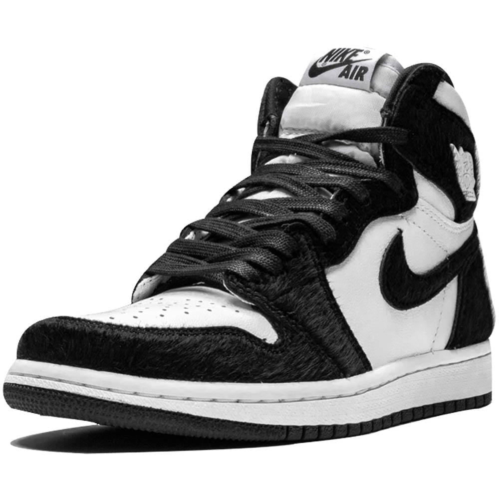 Air Jordan 1 Mid Black White Womens- Streetwear Fashion - ellesey.com