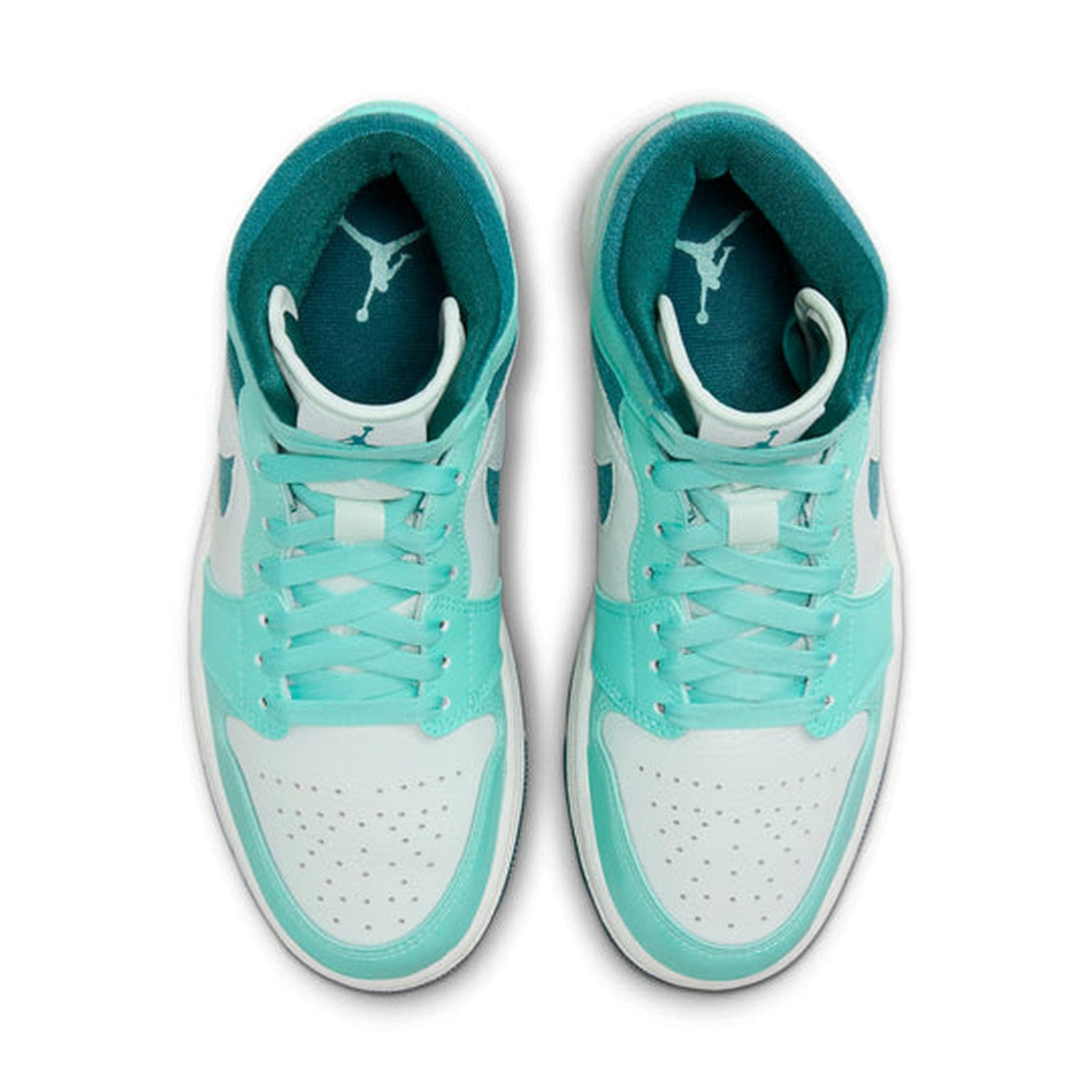 Air Jordan 1 Mid 'Bleached Turquoise' Wmns- Streetwear Fashion - ellesey.com