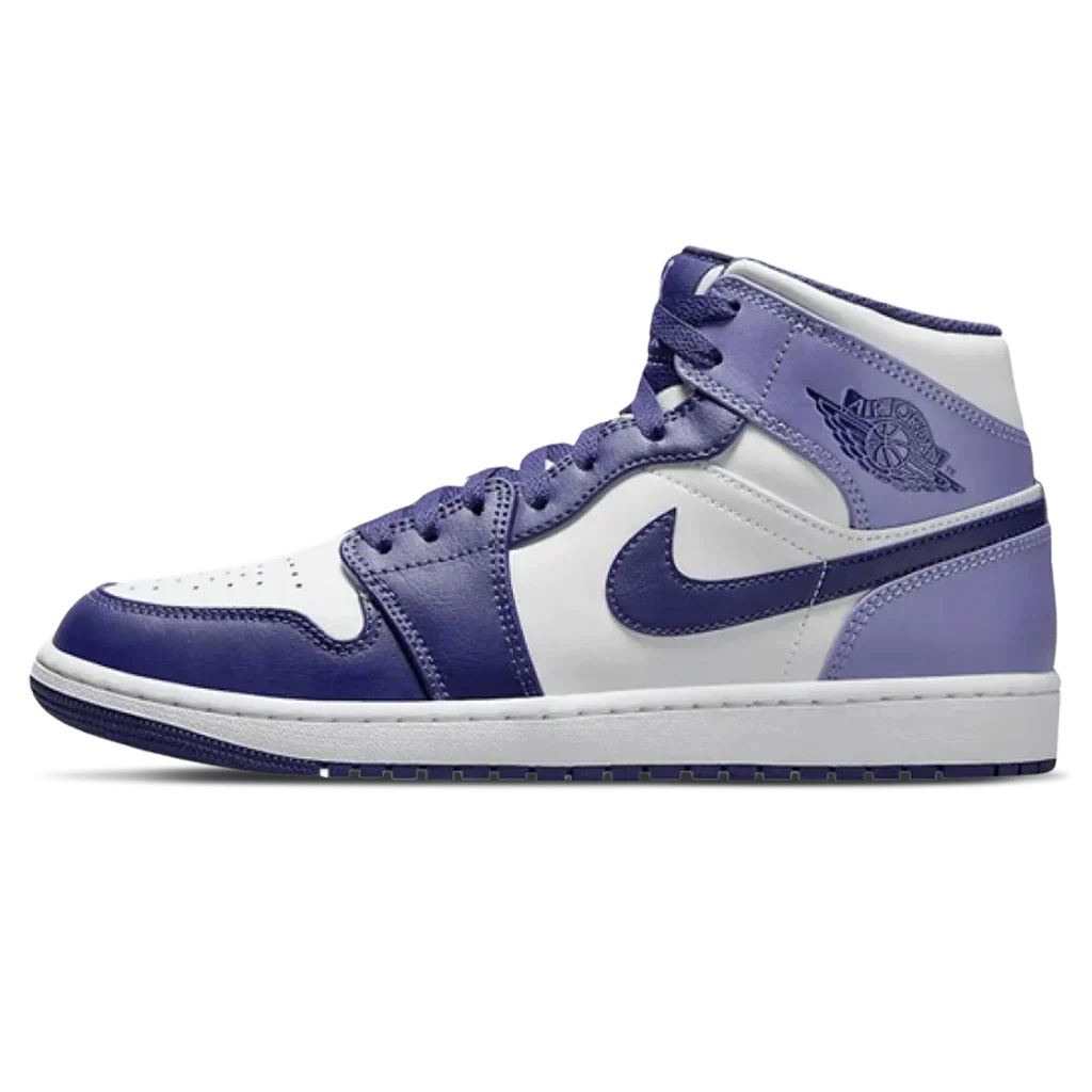 Air Jordan 1 Mid 'Blueberry'- Streetwear Fashion - ellesey.com