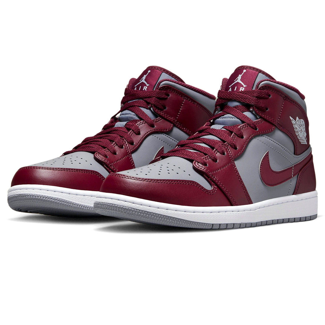 Air Jordan 1 Mid 'Cherrywood Red'- Streetwear Fashion - ellesey.com