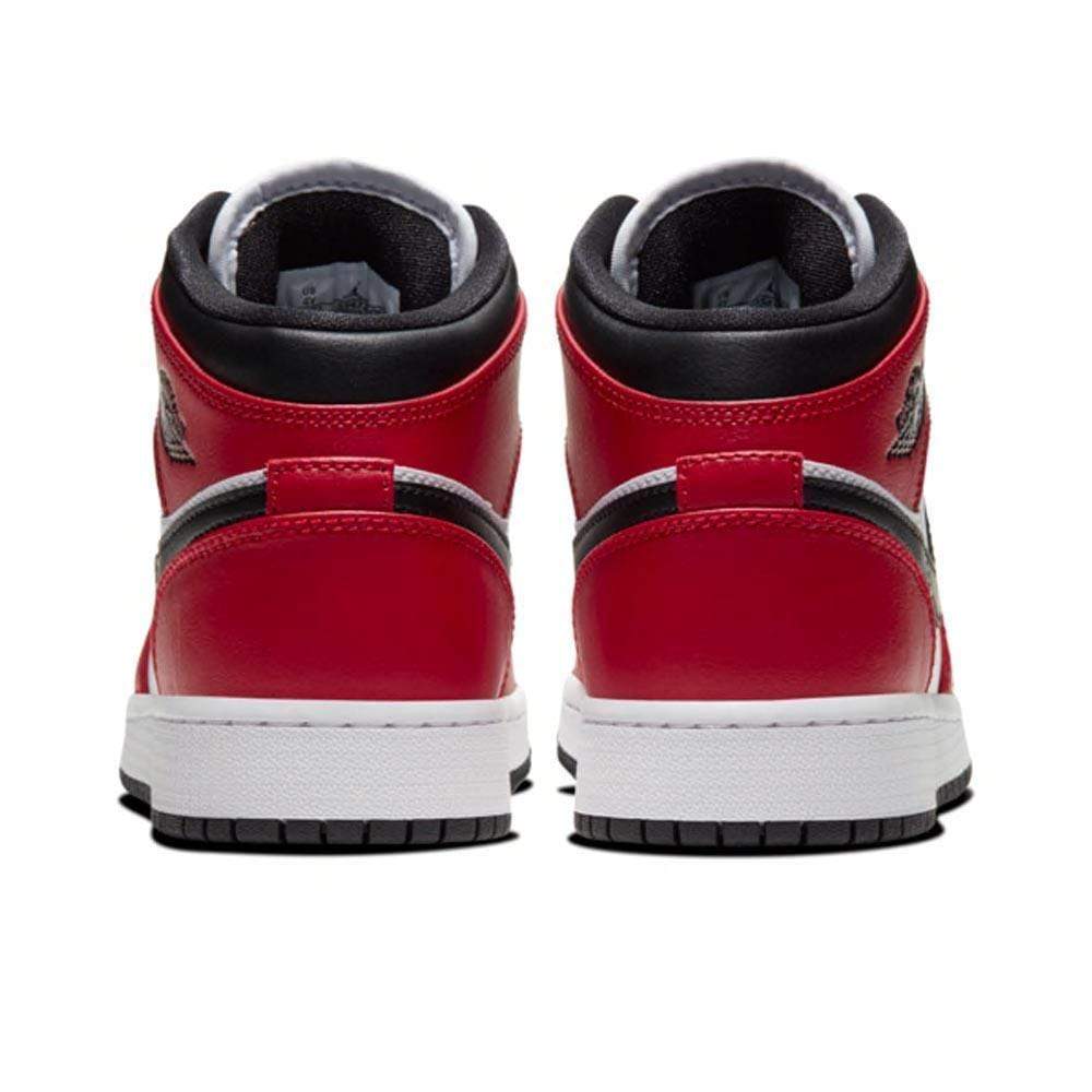 Air Jordan 1 Mid Chicago Black Toe GS- Streetwear Fashion - ellesey.com