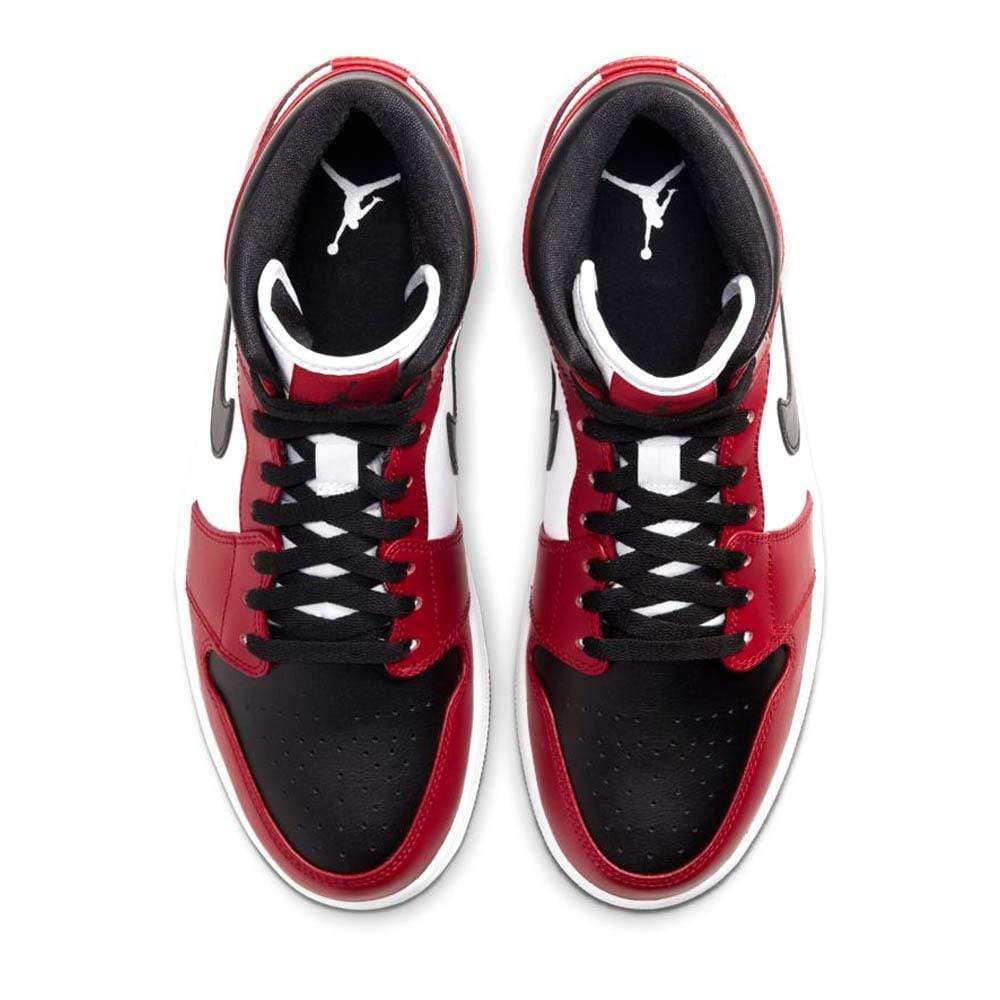 Air Jordan 1 Mid 'Chicago Black Toe'- Streetwear Fashion - ellesey.com