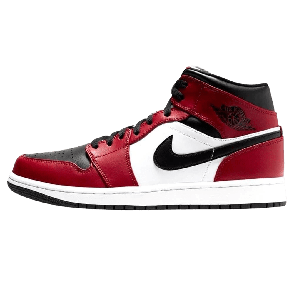 Air Jordan 1 Mid 'Chicago Black Toe'- Streetwear Fashion - ellesey.com