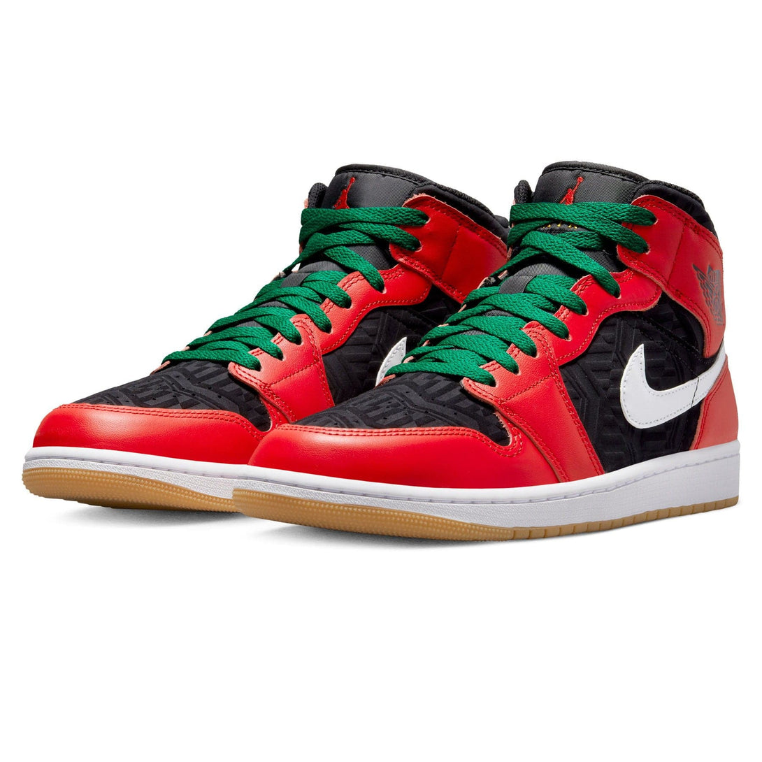 Air Jordan 1 Mid 'Christmas'- Streetwear Fashion - ellesey.com