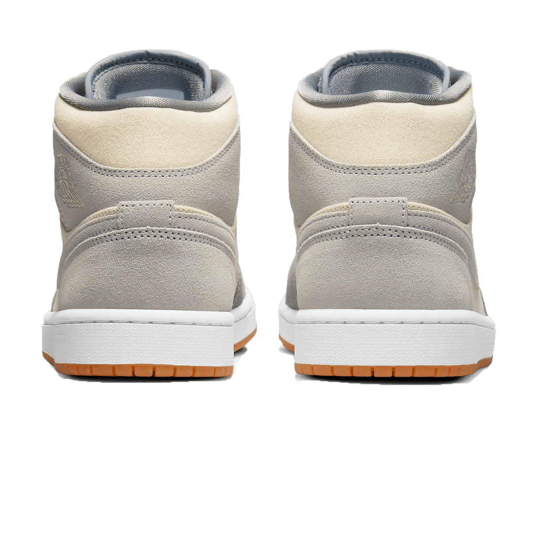 Air Jordan 1 Mid Coconut Milk Particle Grey- Streetwear Fashion - ellesey.com