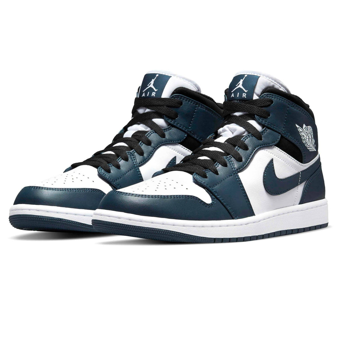 Air Jordan 1 Mid 'Dark Teal'- Streetwear Fashion - ellesey.com