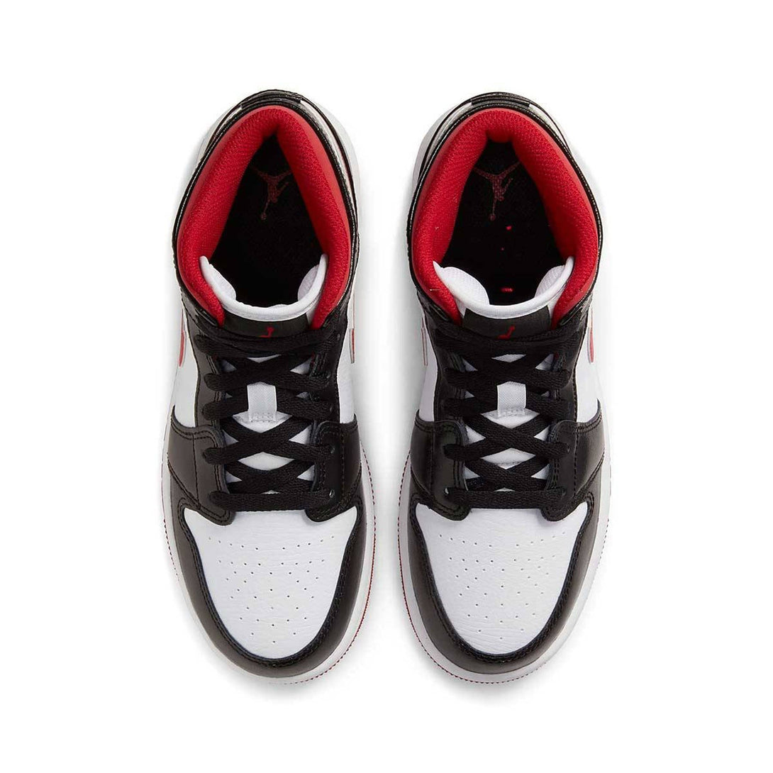 Air Jordan 1 Mid GS 'Black Gym Red'- Streetwear Fashion - ellesey.com