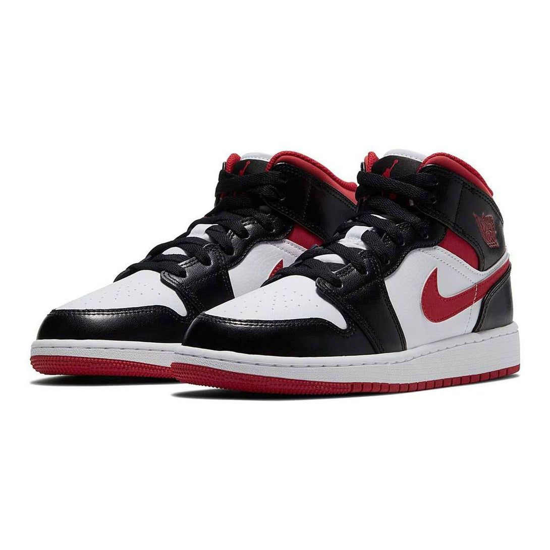 Air Jordan 1 Mid GS 'Black Gym Red'- Streetwear Fashion - ellesey.com